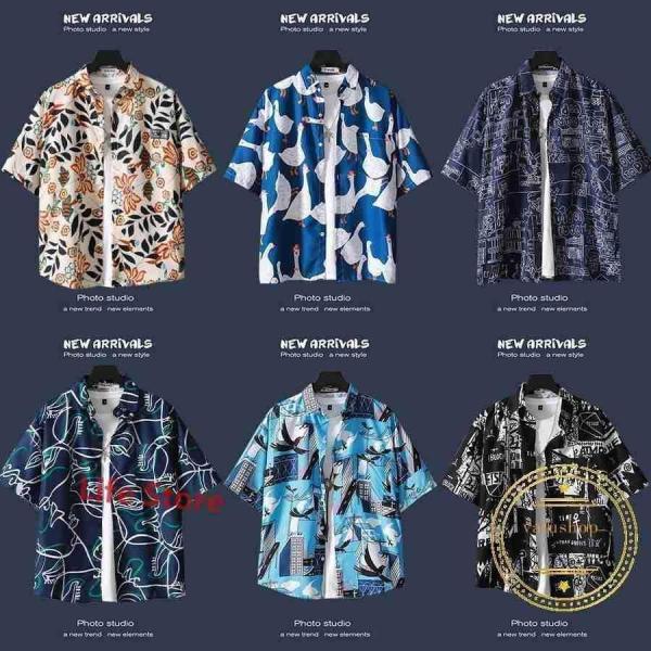 【特価】アロハシャツ 半袖シャツ メンズ ス カジュアルシャツ 開襟シャツ 総柄 ビーチ おしゃれ ...