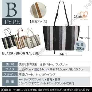 トートバッグ ショルダーバッグ レディース 帆...の詳細画像2