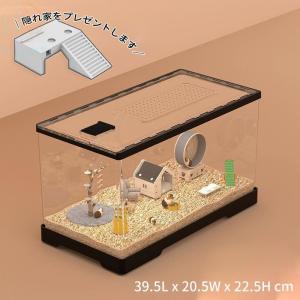 ハムスターケージ 小動物用 透明 アクリル製 ...の詳細画像2