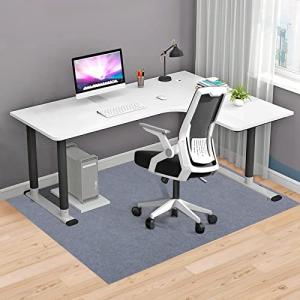 チェアマット 160×130cm 厚み4mm 床保護マット デスクごとチェアマット ズレない デスク 椅子 マット 吸音 床傷防止 滑り止 床暖房対応