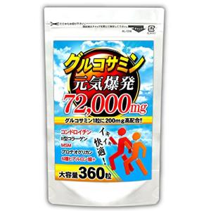 (大容量360粒/最大3か月分) グルコサミン72,000mg+コンドロイチン+MSM