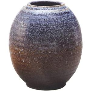 窯肌松皮丸花瓶 13号 （信楽焼・花瓶・花入れ・花器・壺・壷・水盤