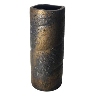 焼締壺型花瓶 13号 （信楽焼・花瓶・花入れ・花器・壺・壷・水盤・B004