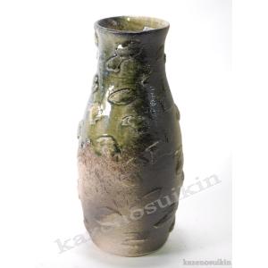ビードロ荒土花入 8.5号 （信楽焼・花瓶・花入れ・花器・壺・壷・水盤