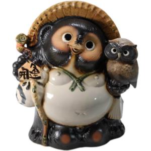 傘立て 陶器 信楽焼 おしゃれ 狸 たぬき タヌキ 傘入れ モダン