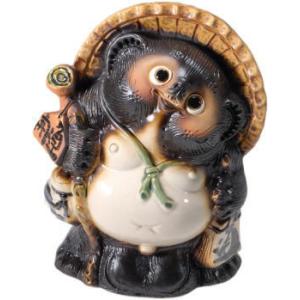 ☆ 信楽たぬき 8号開運狸 [ 205 x 155 260mm ] 【インテリア