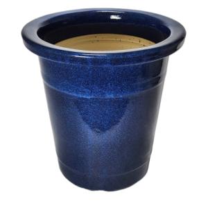 信楽焼 植木鉢 陶器 大型 生子懸崖鉢 15号（直径47.5cm 高さ42cm
