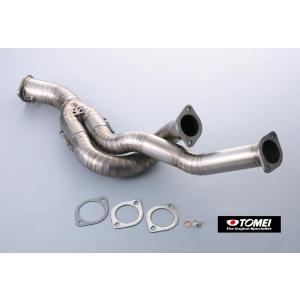 【 スカイラインGT-R　BNR32, BCNR33, BNR34 / RB26DETT用 】 東名パワード Ti RACING チタニウムフロントパイプ　品番： 431006　(TOMEI POWERED)｜kazoon