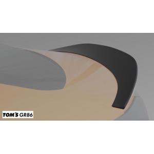 TOYOTA GR86 (ハチロク)　ZN8 用 トムス トランクリッドスポイラー 素地 (未塗装)　品番： 64440-TZN80-Z (TOM&#39;S 正規品)