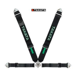 FIA公認 ] TAKATA RACE 4 N SNAP (4点式 グリーン 左側用 FIA