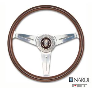 NARDIクラシック、 レザーステアリング 3スポーク 、シルバー３５パイFET NARDI 栃木発 ￥送料一律￥ ナルディー クラシック ブラック
