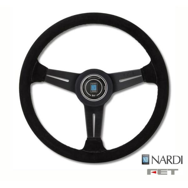 [ FET NARDI CLASSIC LEATHER 34φ ] 340mm スエードレザー ブラ...