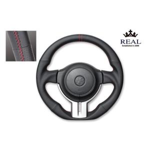 REAL(レアル) ステアリング 86(NZ6) 全周本牛革レザー(オール