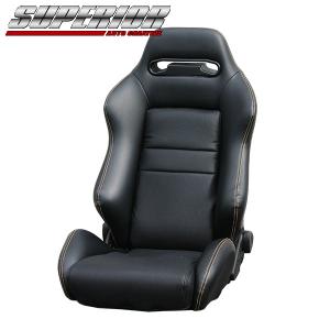 【 RECARO レカロ　SR3 (ヘッド部高さ14〜15cm) 用 】 スーペリア パーフォレイトバージョン (パンチングレザー) サイドステッチ：ホワイト　( SUPERIOR SR-3 )｜kazoon