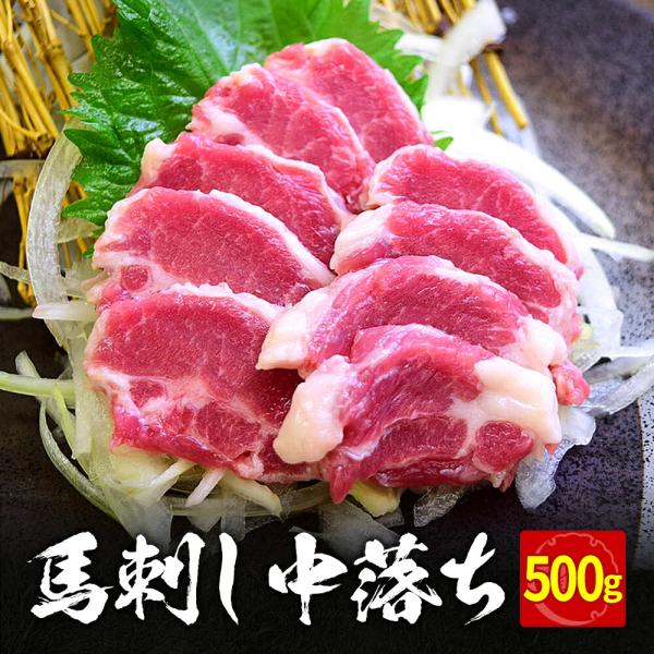 馬刺し 中落ち 500g タレ 10袋付き  送料無料