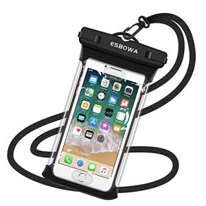 2021年強化版 スマホ 防水ケース IPX8認定 完全保護 ESBOWA 指紋 顔認証 水中撮影 通話可TPU超耐用 プール・温泉・潜水お風呂など
