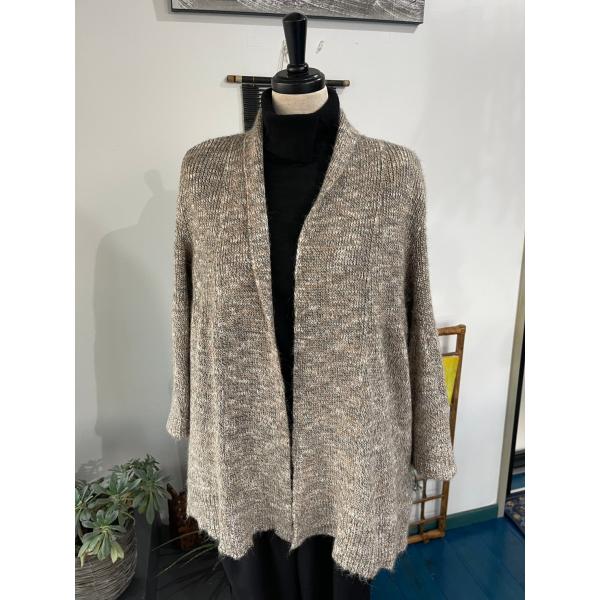 ビーアイ　中古　レディース　トップス　ニット　カーディガン　ベージュ　美品　