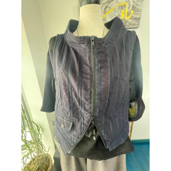 センソユニコ　キューブキューブ　中古　リサイクル　レディース　アウター　ベスト　ダブルジップ　美品
