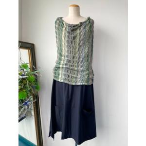 センソユニコ　イオコムイオ　センソ　レディース　トップス　ニット　ベスト　グリーン　美品　希少品