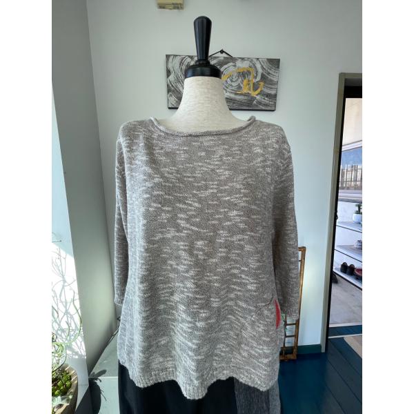 センソユニコ　ルクルカ　センソ　レディース　トップス　ニット　七分袖　重ね着　美品