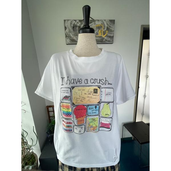 セモア　中古　レディース　トップス　カットソー　半袖　イラスト柄　美品