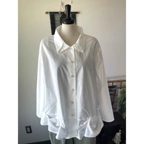 センソユニコ　慈雨　センソ　中古　リサイクル　レディース　トップス　シャツ　ブラウス　白　美品