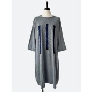 センソユニコ　中古　ポワンリーニュ　レディース　トップス　カットソー　ワンピース　七分袖　美品