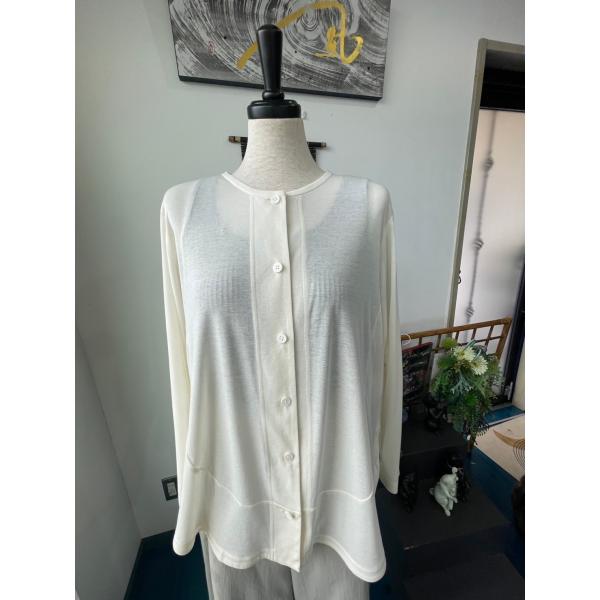 センソユニコ　ルクルカ　センソ　中古　リサイクル　レディース　トップス　カーディガン　白　美品　新古...