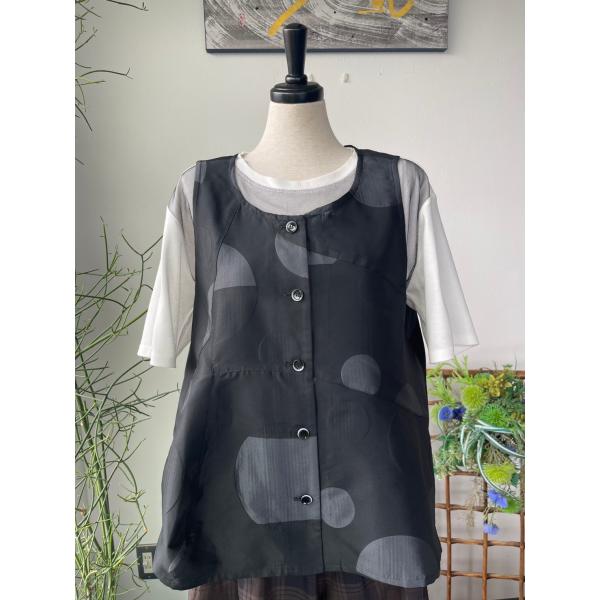 センソユニコ　t.b　中古　リサイクル　レディース　アウター　ベスト　ドット　美品　希少品