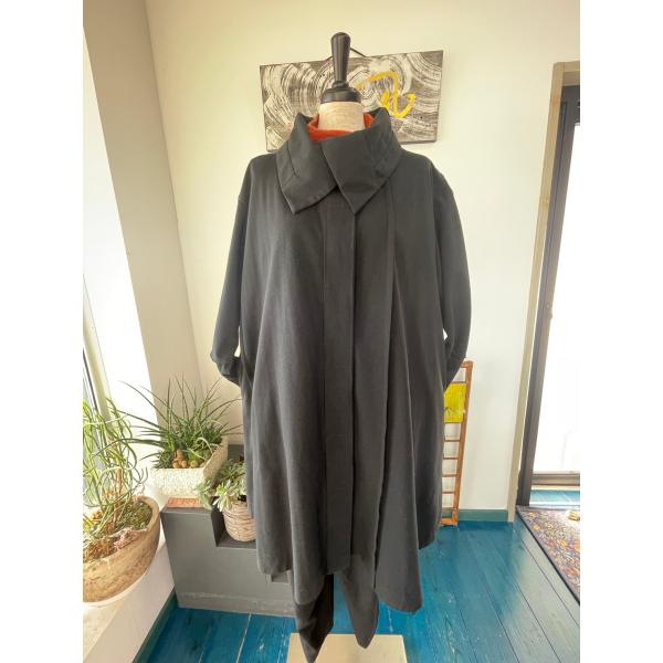 センソユニコ　m_mefu　中古　センソ　レディース　トップス　アウター　コート　はおり　黒　美品　