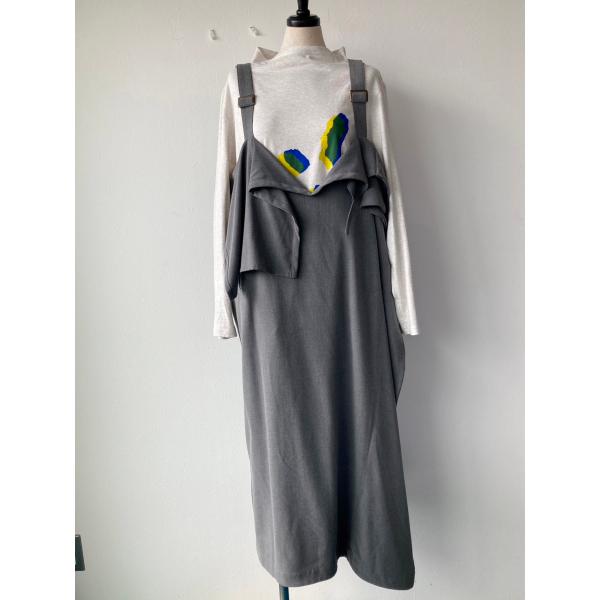 センソユニコ　萌　中古　リサイクル　センソ　レディース　ジャンパースカート　グレー　人気ブランド　美...