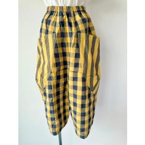 プリムール　中古　リサイクル　レディース　ボトムス　パンツ　チェック　美品