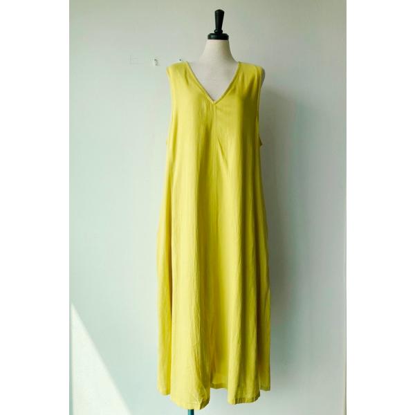 センソユニコ　ルクルカ　中古　リサイクル　センソ　レディース　ワンピース　イエロー　春夏　裏地付き　...