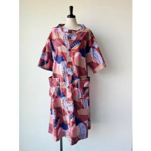 センソユニコ　イム　中古　リサイクル　センソ　レディース　ワンピース　半袖　前ボタン　美品