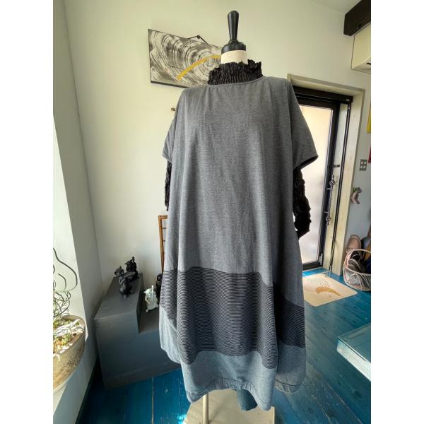 センソユニコ　m_mefu　センソ　中古　リサイクル　レディース　ワンピース　バイカラー　美品