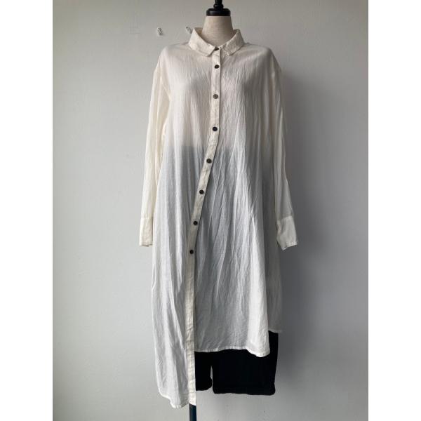 センソユニコ　芽風　中古　リサイクル　センソ　レディース　ワンピース　シャツワンピース　透け感あり　...