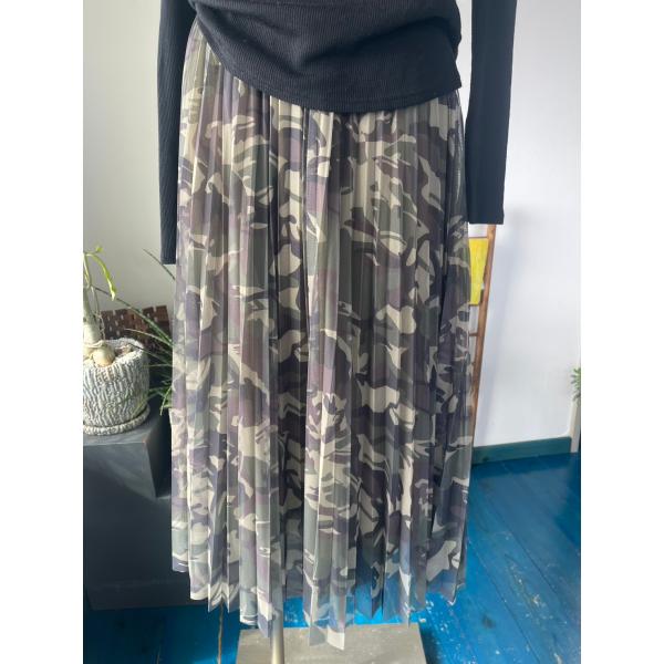 MICALLE MICALLE　レディース　ボトムス　スカート　チュール　プリーツ　ロングスカート　...