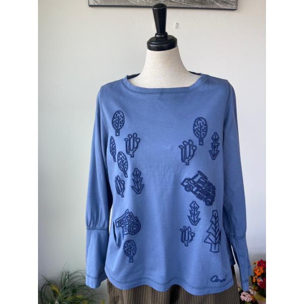 センソユニコ　あん吉　センソ　中古　レディース　トップス　カットソー　刺しゅう　美品　希少品