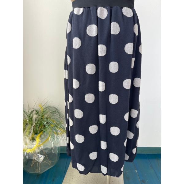 KEI Hayama PLUS　レディース　ボトムス　スカート　ドット　ポケット付き　ウエストゴム　...