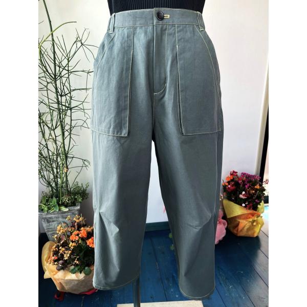 センソユニコ　イム　センソ　中古　ボトムス　パンツ　ワッペン 　前ファスナー　後ろゴム　美品　