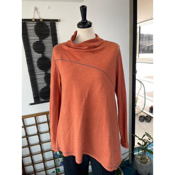 センソユニコ　キューブキューブ　センソ　中古　レディース　トップス　カットソー　オレンジ　美品　