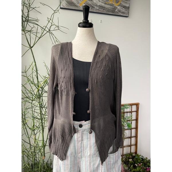 センソユニコ　イオコムイオ　センソ　中古　レディース　トップス　ニット　カーディガン　綿　薄手　美品...