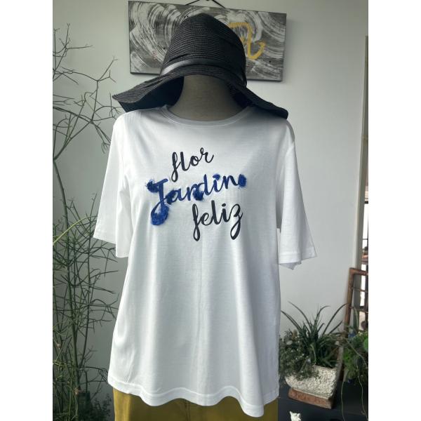 レリアン　CARA O CRUZ　中古　レディース　トップス　カットソー　ホワイト　半袖　刺しゅう　...