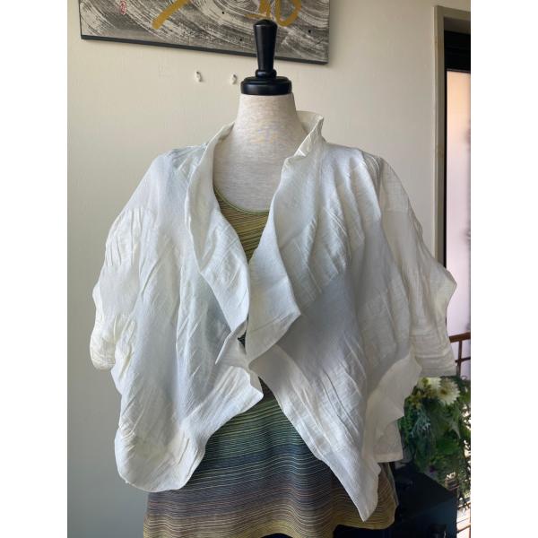 センソユニコ　萌　中古　リサイクル　レディース　トップス　ボレロ　カーディガン　白　美品