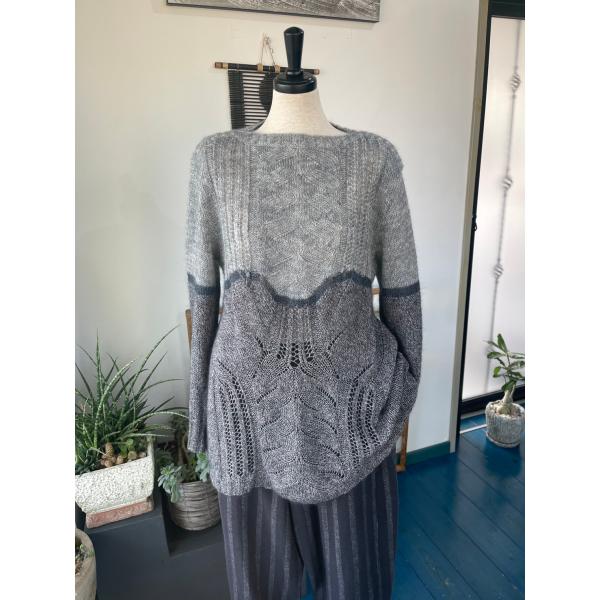 センソユニコ　イオコムイオ　センソ　レディース　トップス　ニット　グレー　美品　希少品