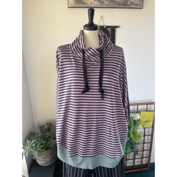 センソユニコ　キューブキューブ　センソ　中古　レディース　トップス　カットソー　ボーダー　ハイネック...