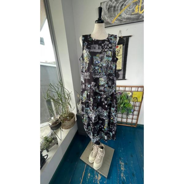 センソユニコ　t.b　センソ　中古　リサイクル　レディース　トップス　ワンピース　グラフィック柄　美...
