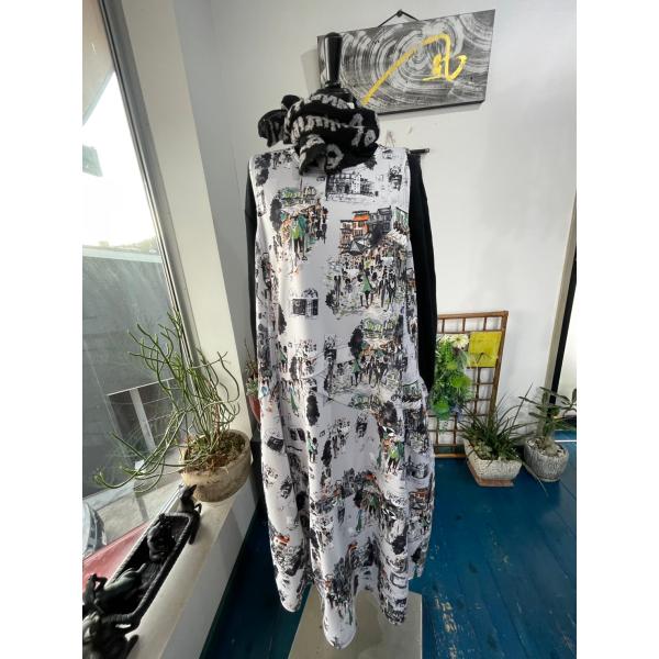 センソユニコ　t.b　センソ　中古　リサイクル　レディース　ワンピース　ノースリーブ　裏地付き　美品...