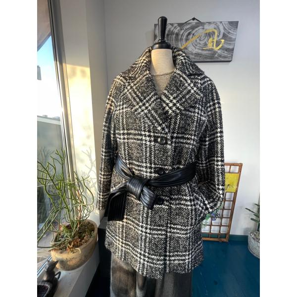 HANAE MORI　中古　リサイクル　レディース　トップス　アウター　ジャケット　コート　ベルト付...