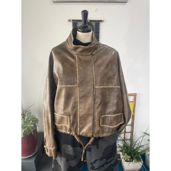 MICALLE MICALLE　中古　リサイクル　レディース　アウター　ジャケット　レザー調　美品